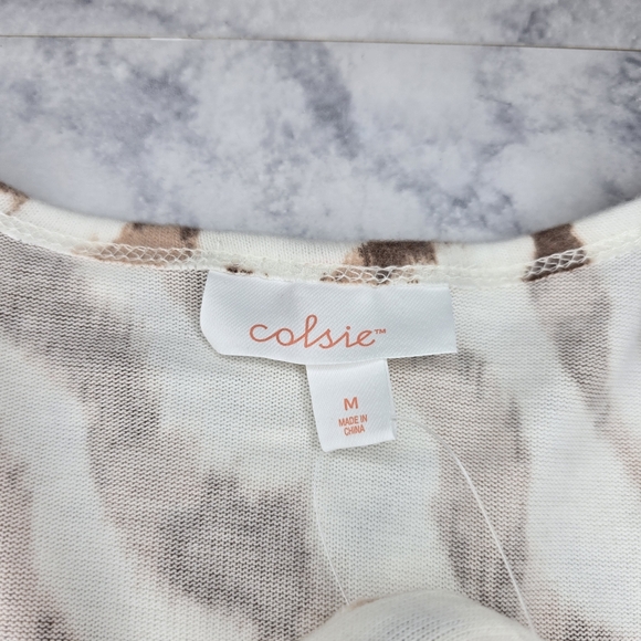 Colsie 3-Piece Pajama Set Animal Print Medium Lounge Set - Picture 11 of 16